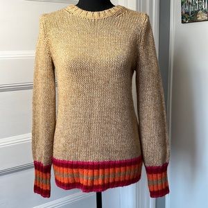 GAP‎ blouson novel sweater in camel heather - alpaca wool blend,size extra small